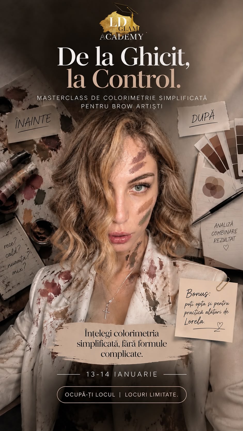 Bilet Masterclass Colorimetrie Sprâncene
