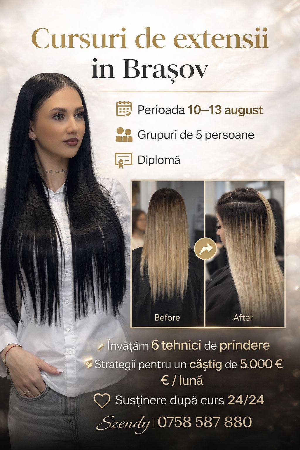 Curs Aplicare Extensii Păr